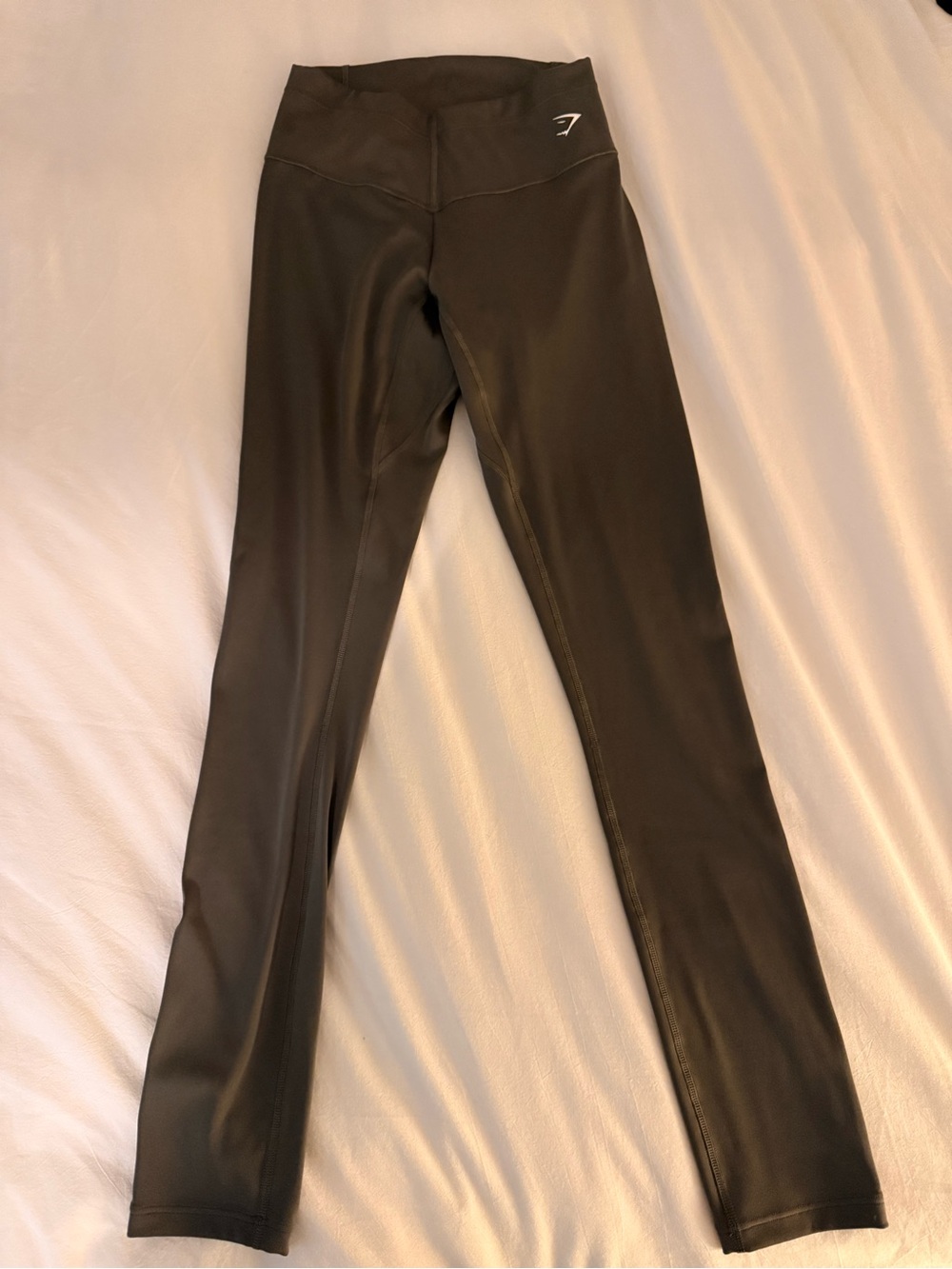 Gymshark High-Waisted Olive Green Leggings
